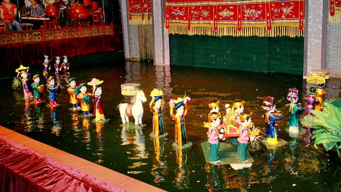 ho chi minh citywater puppet show traditional performance