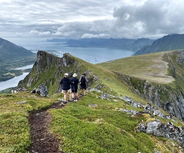 Lofoten Islands: Guided Hiking Into the Wilderness - Uphill