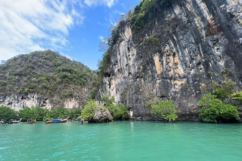 Krabi: Passeio de barco particular com cauda longa e mergulho com snorkel nas Ilhas HongOpção de passeio de lancha particular