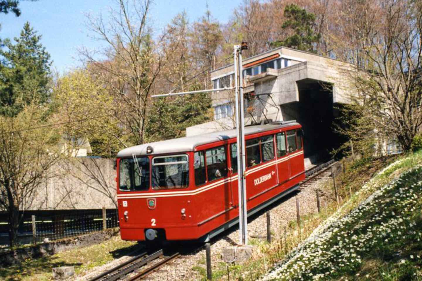 Dolderbahn Railway between Rmerhof and Dolder Zrich - Single from Zürich, Römerhof to Zürich, Dolder (2nd Class)