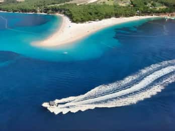 Makarska: wycieczka łodzią motorową po 3 wyspach Złoty Róg i Błękitna Laguna