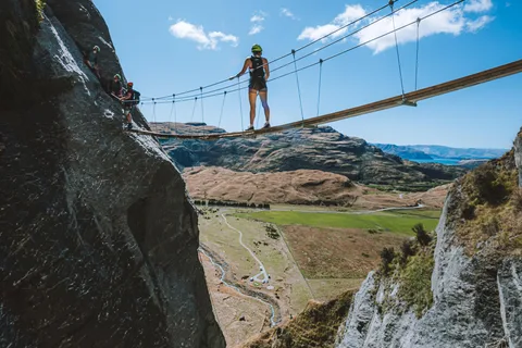 Wanaka: scalata intermedia di 4 ore con la fune delle cascate