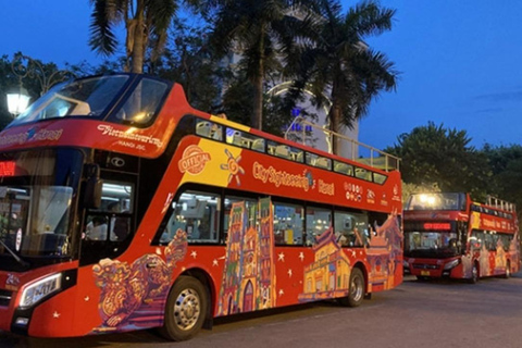 HCMC: Evening Night Lights Tour by Double-Decker Bus