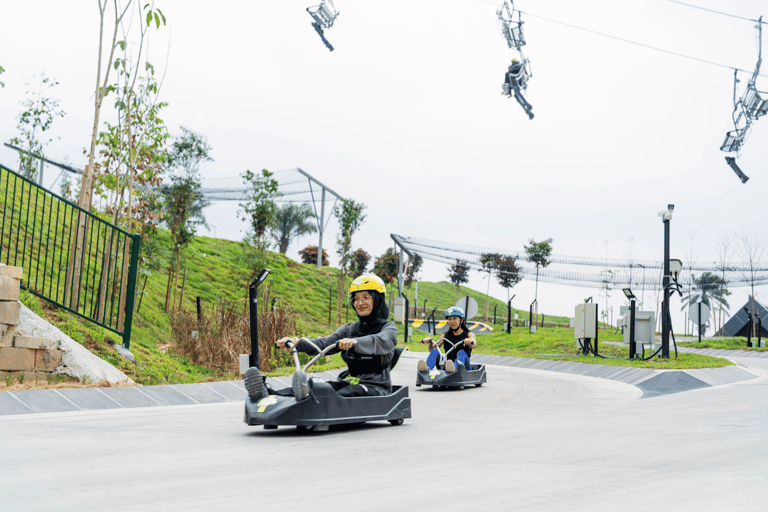 Kuala Lumpur: Skyline Luge Eintrittskarte4 Rodelfahrten mit Skyride