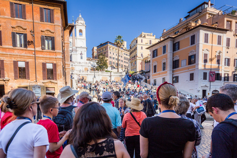 Rome : fontaine de Trevi, place d'Espagne et PanthéonVisite à pied privée de Rome en anglais – demi-journée