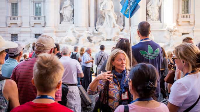 rome trevi fountain spanish steps pantheon