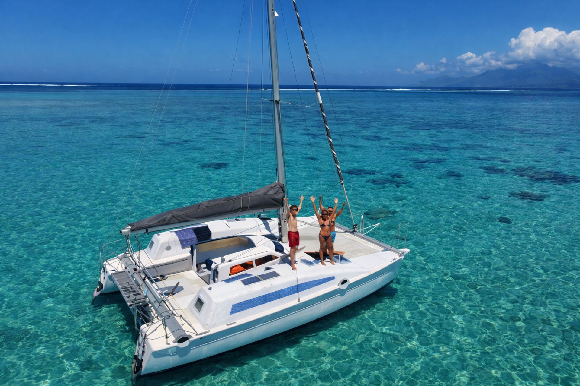 Cap d'Agde: Katamaran-Ausflug – Mahlzeit inklusive, Paddeln und Schwimmen