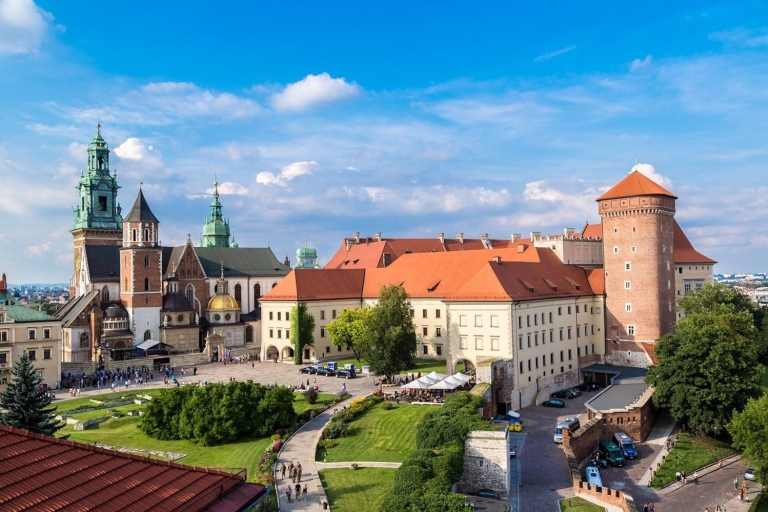 Kraków: Stare Miasto na wózku golfowym z autentycznym lunchem