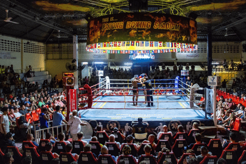 Phuket: Patong Boksstadion Muay Thai Wedstrijd TicketPlaats aan de ring met T-shirt