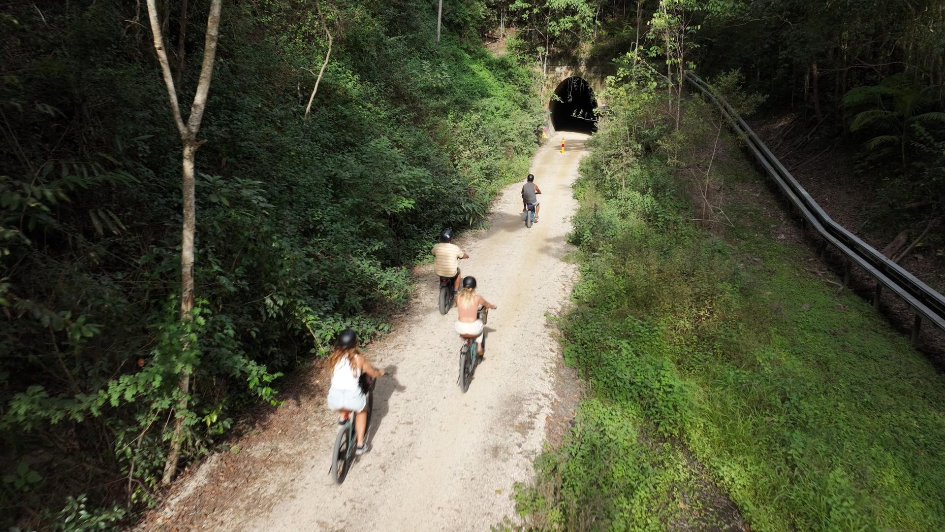 Northern Rivers Rail Trail E-Bike-Verleih mit Shuttle von Byron