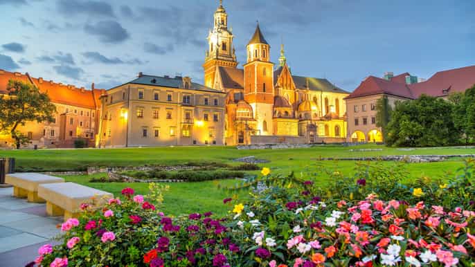 from warsaw krakow sightseeing tour by express train