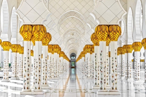 Vanuit Dubai: dagtour Abu Dhabi met Louvre & MoskeeTour in een kleine groep, in het Frans