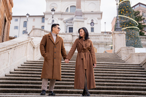 Rome: Private Editorial Shoot at Trevi Fountain or Colosseum Early Morning Trevi Fountain: 30-Minute Private Shoot