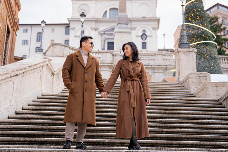 Rome: Private Editorial Shoot at Trevi Fountain or Colosseum Early Morning Trevi Fountain: 30-Minute Private Shoot