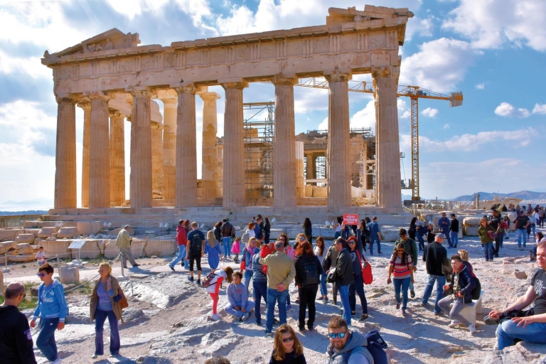 Depuis le port de croisière: la ville d’Athènes, l’Acropole et le musée de l’AcropoleVisite guidée sans billets d'entrée pour les citoyens non-européens