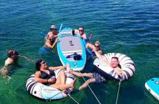 Miami: Tagesparty auf Boot und einsamer Insel in der Biscayne Bay