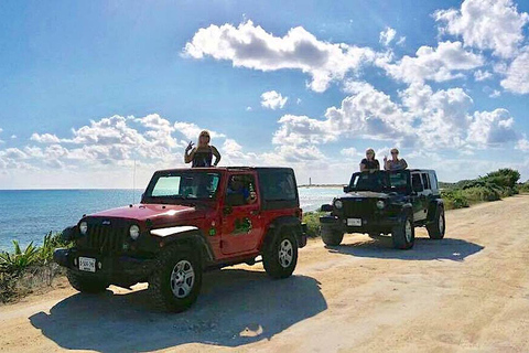 Cozumel Private Jeep Tour with Lunch and Snorkeling