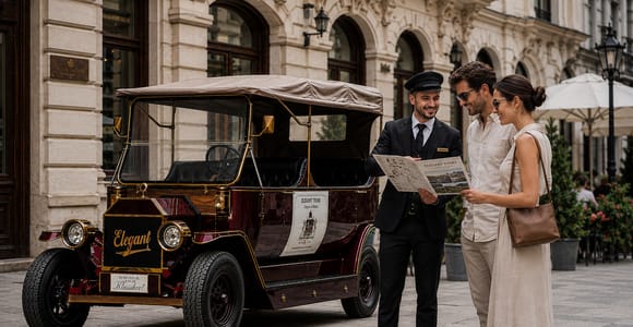Vienna: Early Bird Private Tour by E-Oldtimer