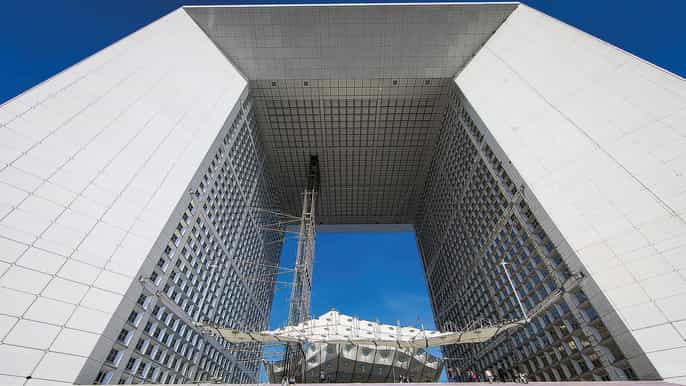 grande arche de la défense vista panorâmica de paris