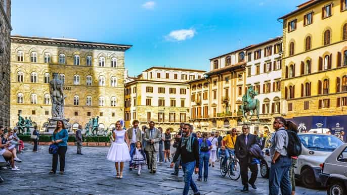florença tour para crianças com michelangelo estátua de david