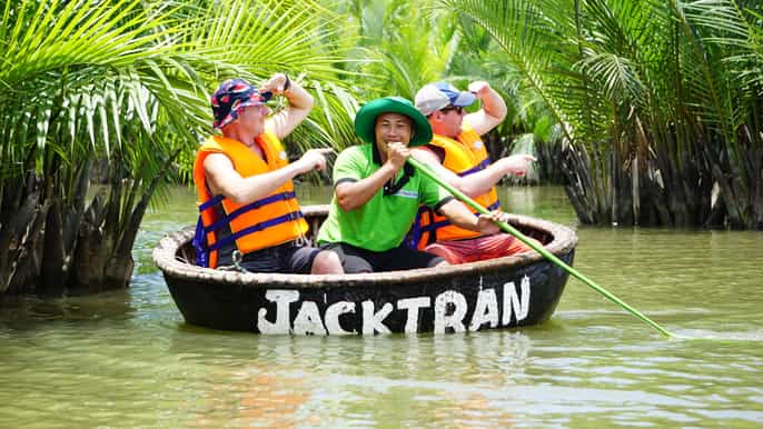 fishing village visit and fun basket boat ride tour