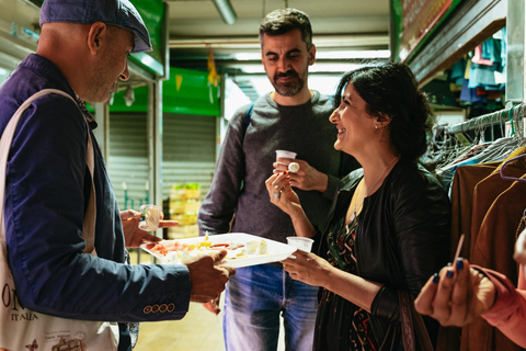 Rome : Vatican, marché Trionfale, dégustation de vins et de nourriture