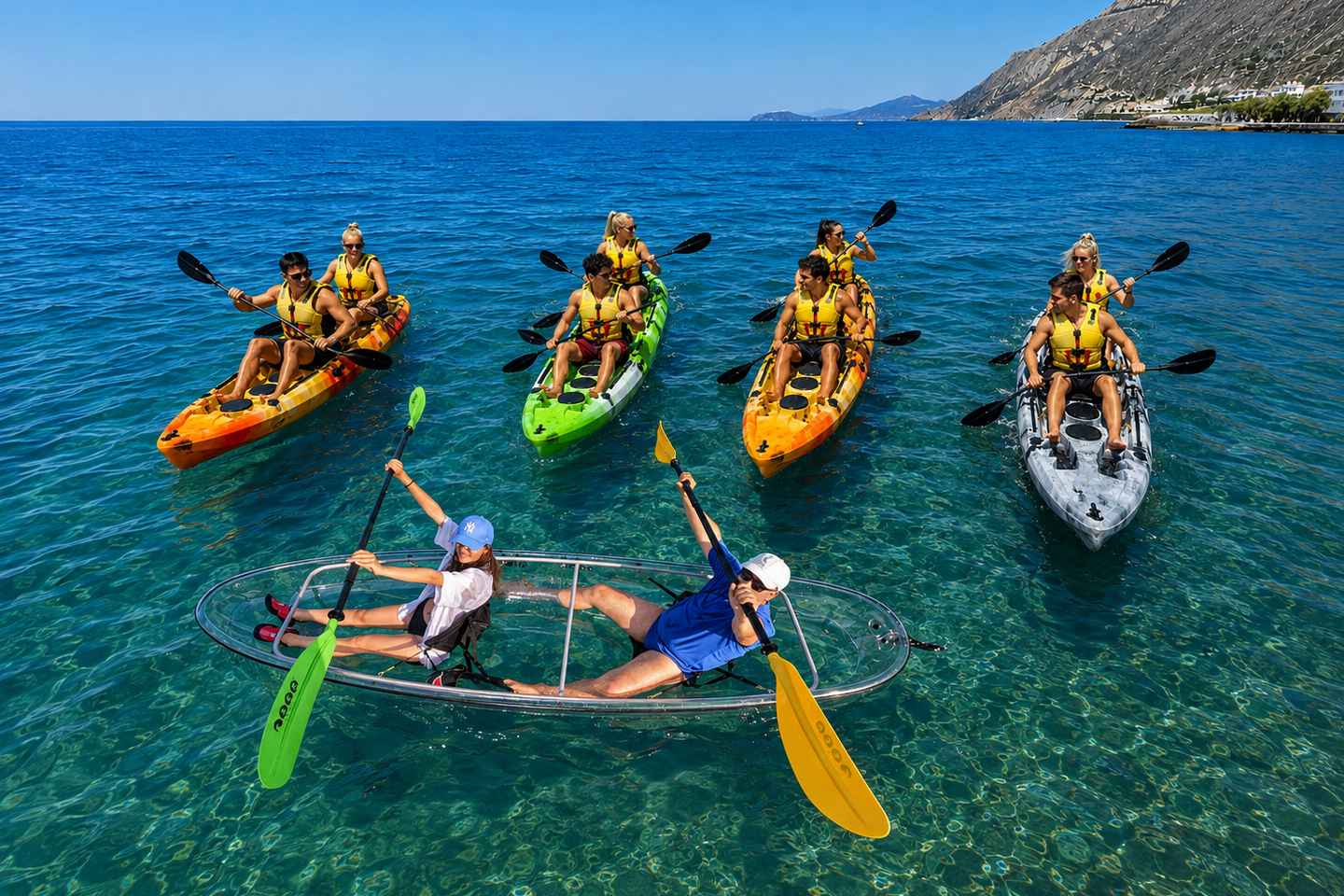 Santorini:explore the black beach by Kayak - Santorini:explore the black beach by Kayak