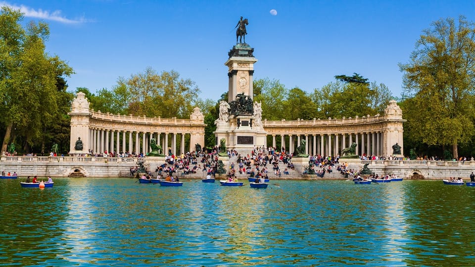 Art Now and Then: Buen Retiro Park, Madrid, Spain