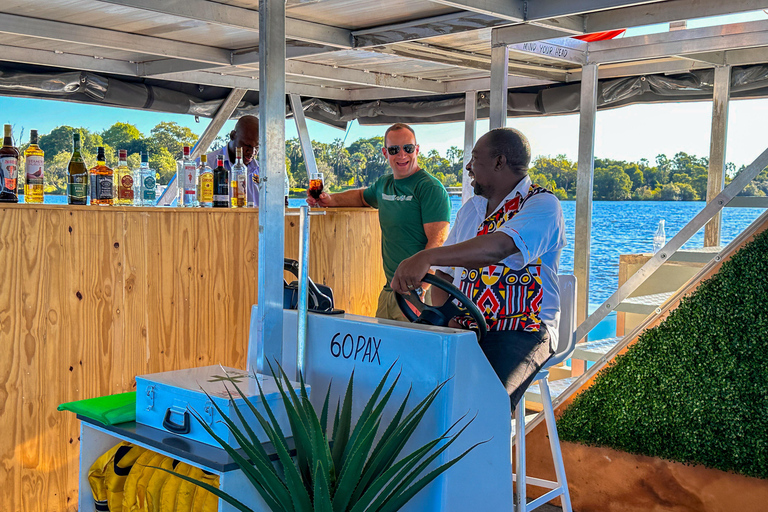 Riversong Sunset Luxury Zambezi Cruise (croisière de luxe au coucher du soleil sur le Zambèze)Option luxe au coucher du soleil