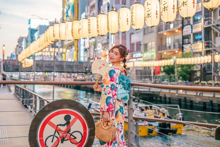 Osaka: Kimono uthyrningsplan för vuxnaKimono hyra 90 minuter plan (för vuxna)