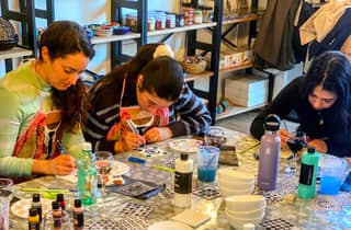 Valencia: Traditionelle Fliesenmalerei mit einem lokalen Künstler