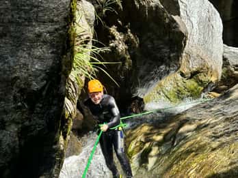 Kaprun: Canyoning, Rappeling in Grubbach