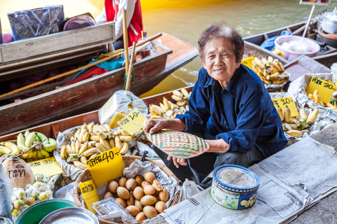 From Bangkok: Damnoen Saduak Floating Market Tour One way Hotel Pickup Option