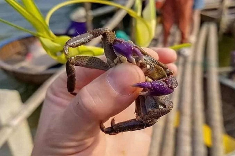 Cours de cuisine privé à Hoi An et excursion en coracle Pêche et pêche au crabe