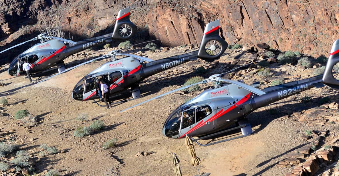 From Las Vegas: Grand Canyon Helicopter Tour with Champagne