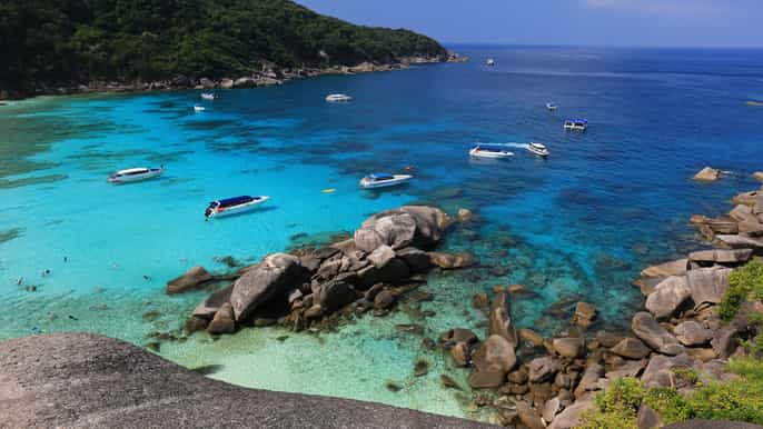 desde khao lak snorkel de día completo en las islas similan