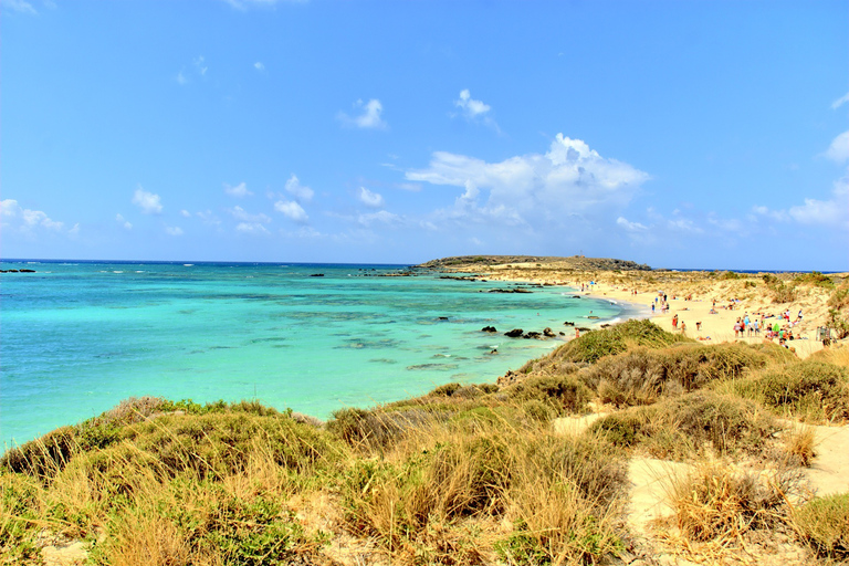 Desde el área de Chania: excursión de un día a la isla de Elafonisi en autobúsCreta: recogida en la excursión de un día a la isla de Elafonisi desde el área de Chania