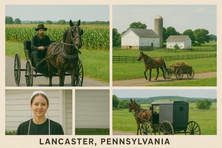 From NY: Lancaster Pennsylvania and Philadelphia day Tour English Tour