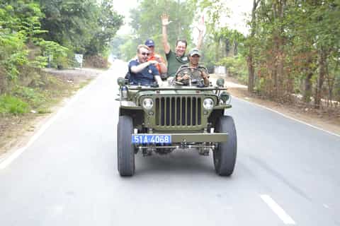 cu chi tunnels by restored army jeep lunch option