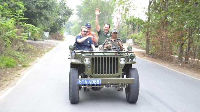 cu chi tunnels by restored army jeep lunch option