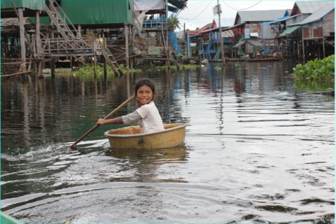 Tour de medio día del pueblo flotante de Kompong PhlukEl tour se realiza ante cualquier condición meteorológica.