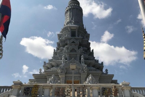 Van Phnom Penh: Oudong Stupas & Silver Smith Village