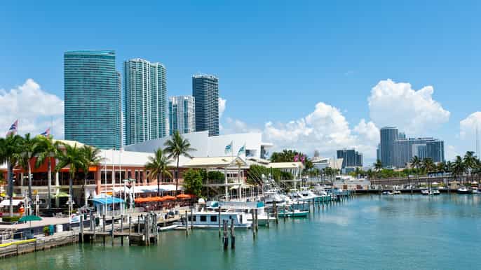 miami halfday city and boat tour with hotel pick up