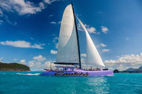 From Airlie: Whitsundays Full-Day Catamaran Sailing Trip