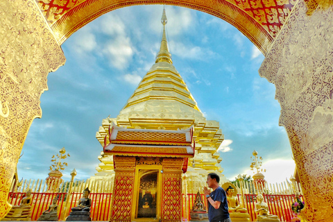 Transfer Wat Doi Suthep &amp; Wat Phalat (luftkonditionerad skåpbil)