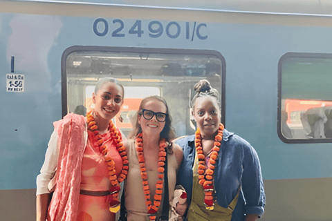 From Delhi: Taj Mahal & Agra Day Trip by Gatimaan Express 2nd Class Train with Car and Guide