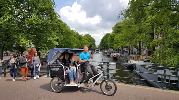 amsterdam 2hour sightseeing tour by rickshaw