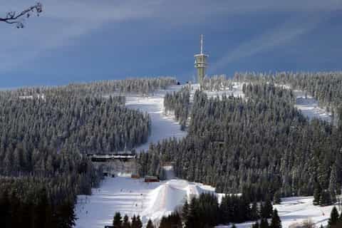 Day Trip to Klínovec Ski Area For Beginners From Prague