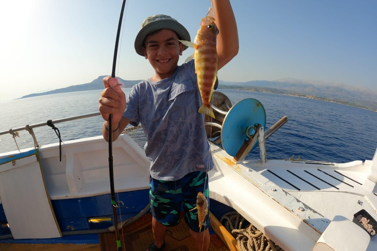 Chania: Angelausflug mit Frühstück und SchwimmenChania: Fischerbootfahrt mit Frühstück und Bademöglichkeit
