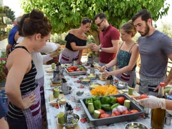 Chania : Cours de cuisine authentique dans les montagnes blanches